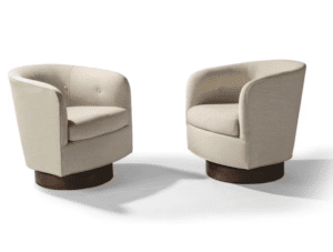 Thayer Coggin Roxy Would Swivel-Tilt Tub Chair - Luxury Furniture Mercato Interiors
